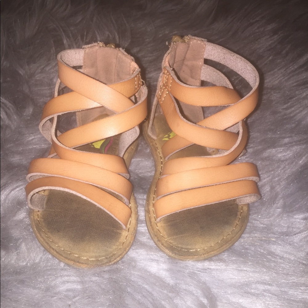Toddler girl brown sandal
